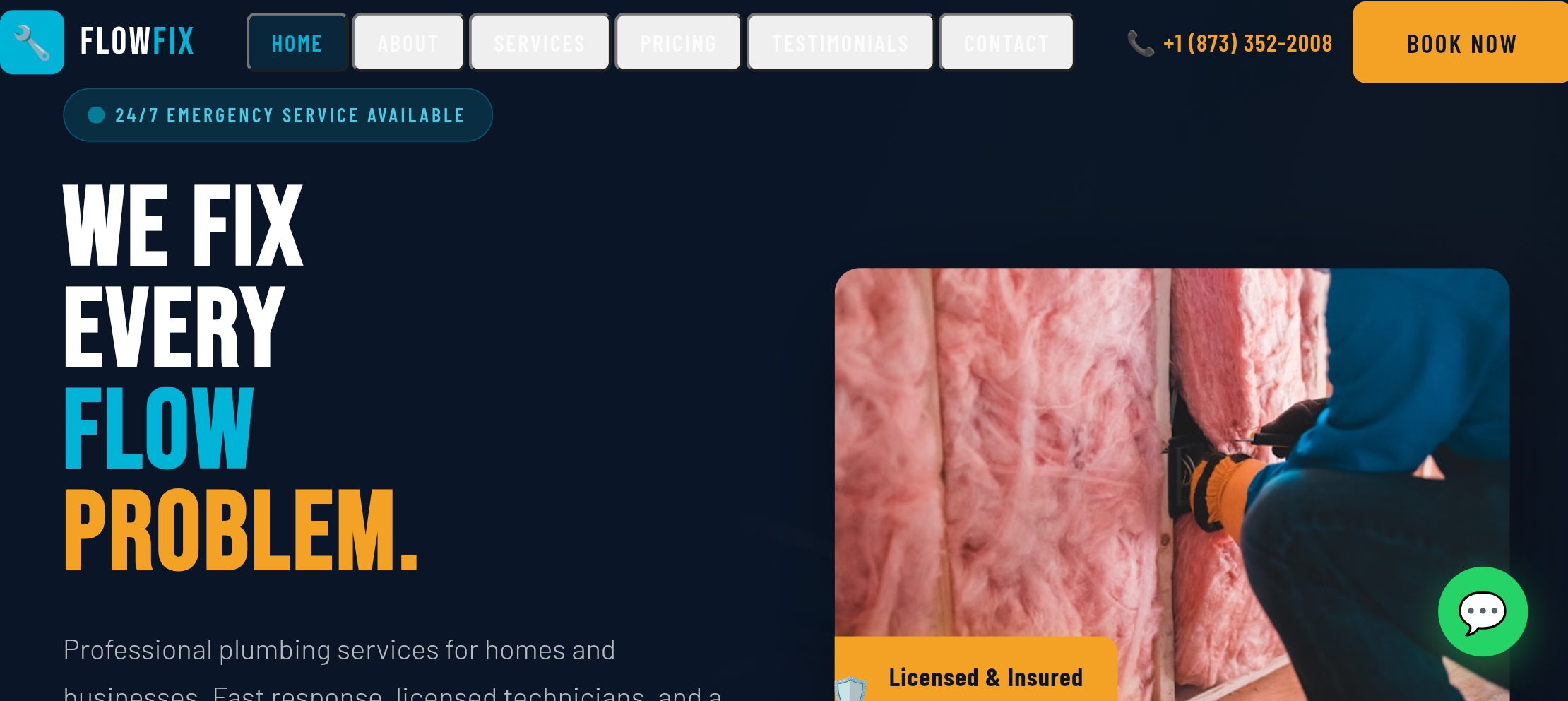 Screenshot of FlowFix - Plumbing Service
